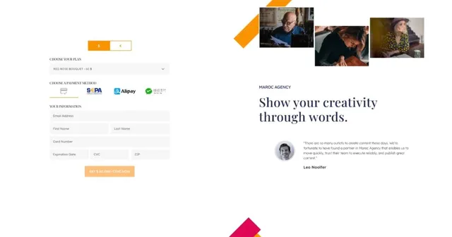 Content Writer Elementor Page Template