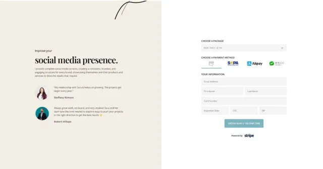 Freelancer Elementor Page Template
