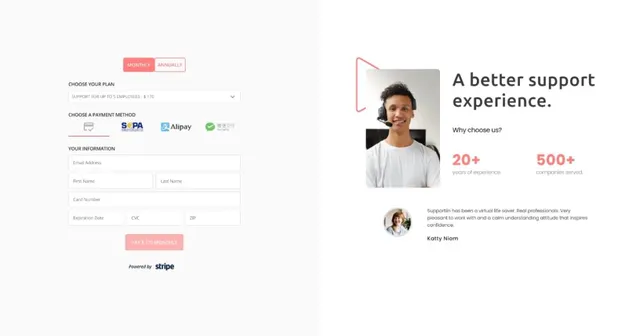 IT / Support Rep Elementor Page Template