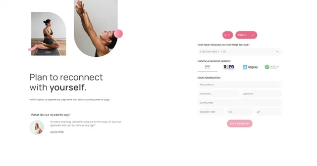 Yoga Teacher Elementor Page Template