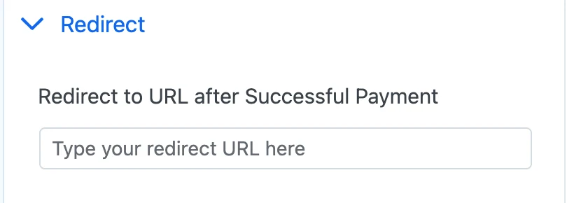 Payment Page post-payment redirect controls
